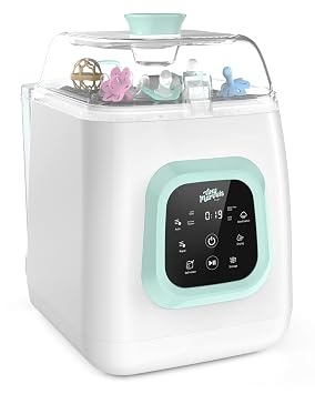Tiny Marvels Baby Bottle Washer Pro, Upgraded Self-Cleaning Machine, 6-Bottle Capacity | Built-in Water Softener | All-in-One Bottle Cleaner Dryer for Bottles, Breast Pump Parts - Effortless Care