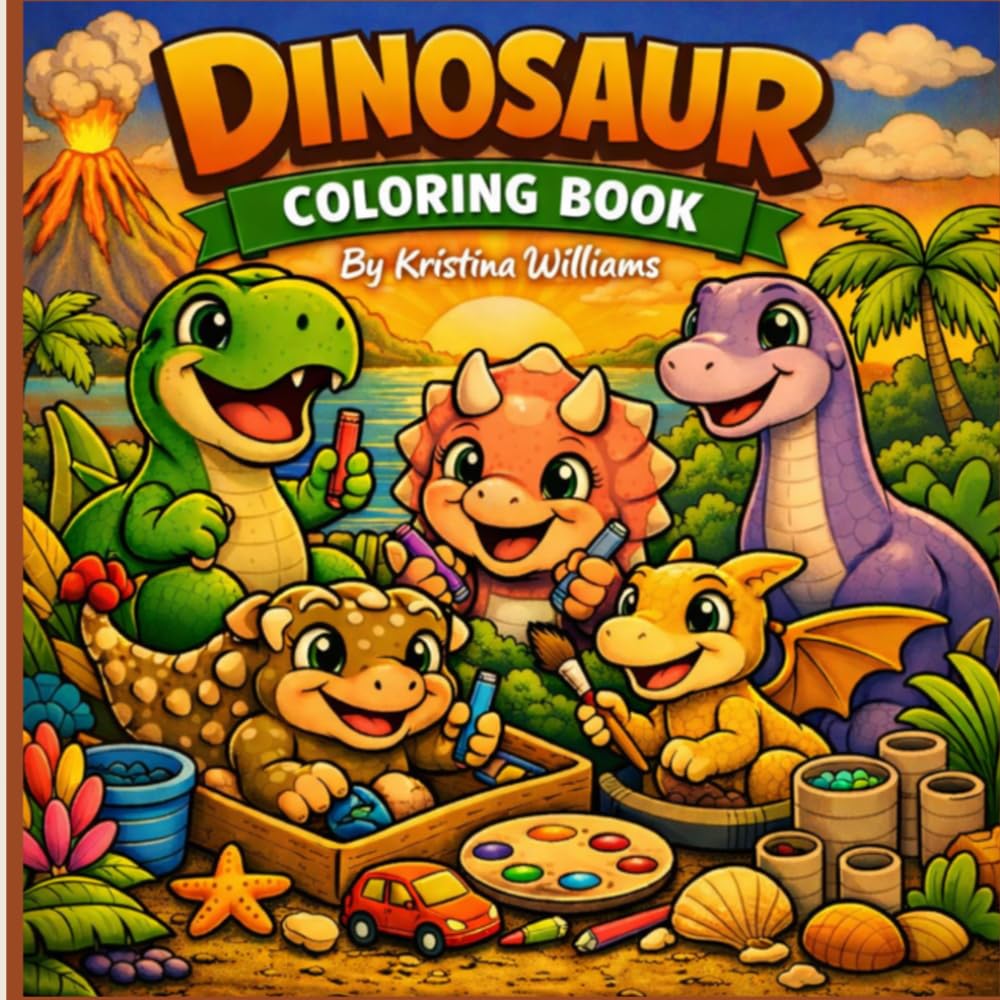 Dinosaur Coloring Book: Roar into Creativity