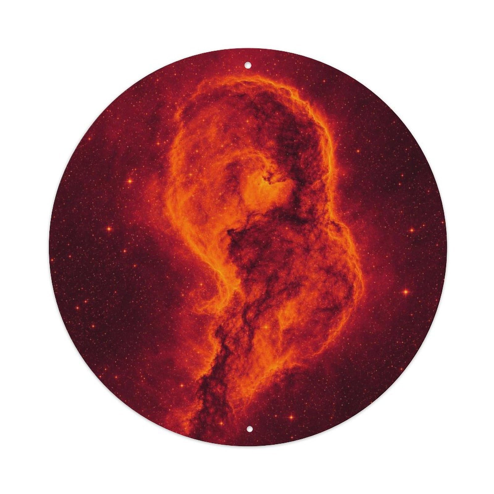 Okngb Style Scientific Soul Nebula Cosmic Discovery Celestial Space Metal Tin Sign Plaque Wall Decor For Cafe, Man Cave, Club Bar, Office, Home Garden Round Metal Poster 8X8inch