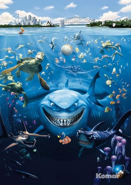 Image De Mur Photo Wallpaper Enfants Jusqu A Nemo 184 X 254 Lindo Poisson Clown Et Requins Disney Personnages De Dessins Animes Amazon Fr Bricolage