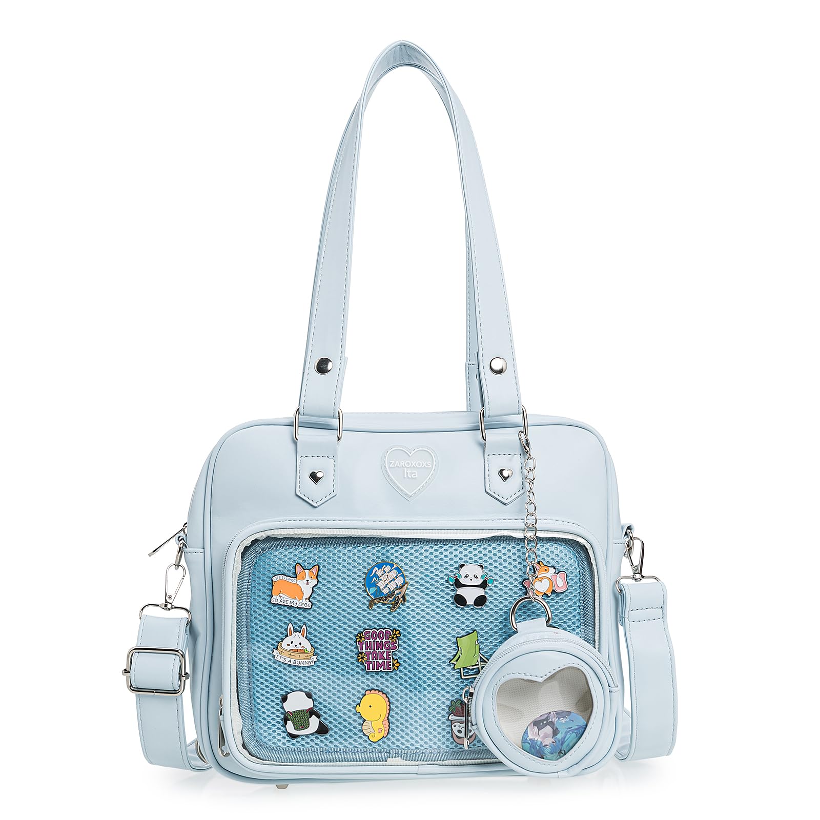 Sac Ita Bag Kawaii à Bandoulière - Fenêtre à Épingles Anime - Sac à Main Cosplay & Daily Use
