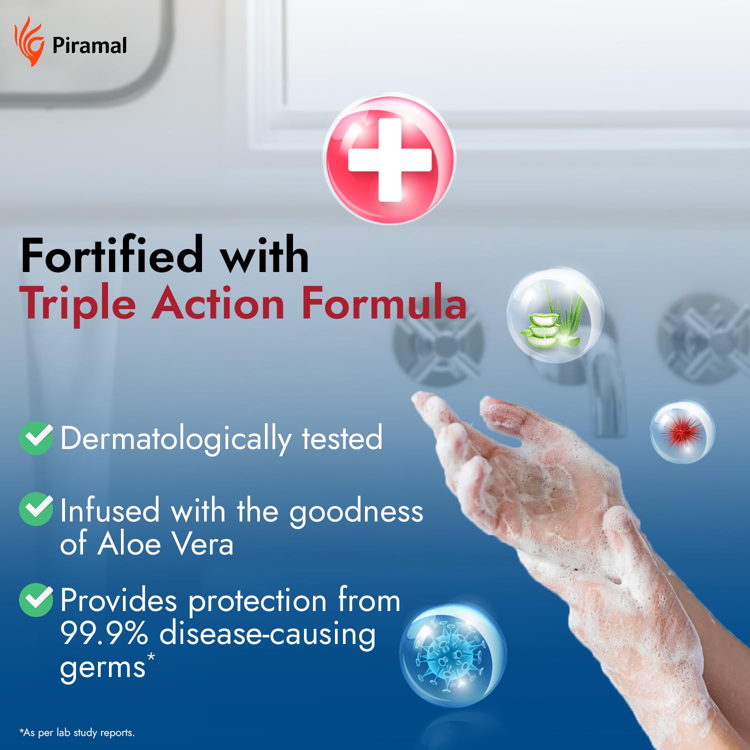 Tri-Activ Germ Protection Handwash Refill Pack | Protects from 99.9% disease causing germs | With goodness of Aloevera | Keeps hands soft & moisturized | Refreshing Avocado fragrance 750ml (750ml, 3) 4