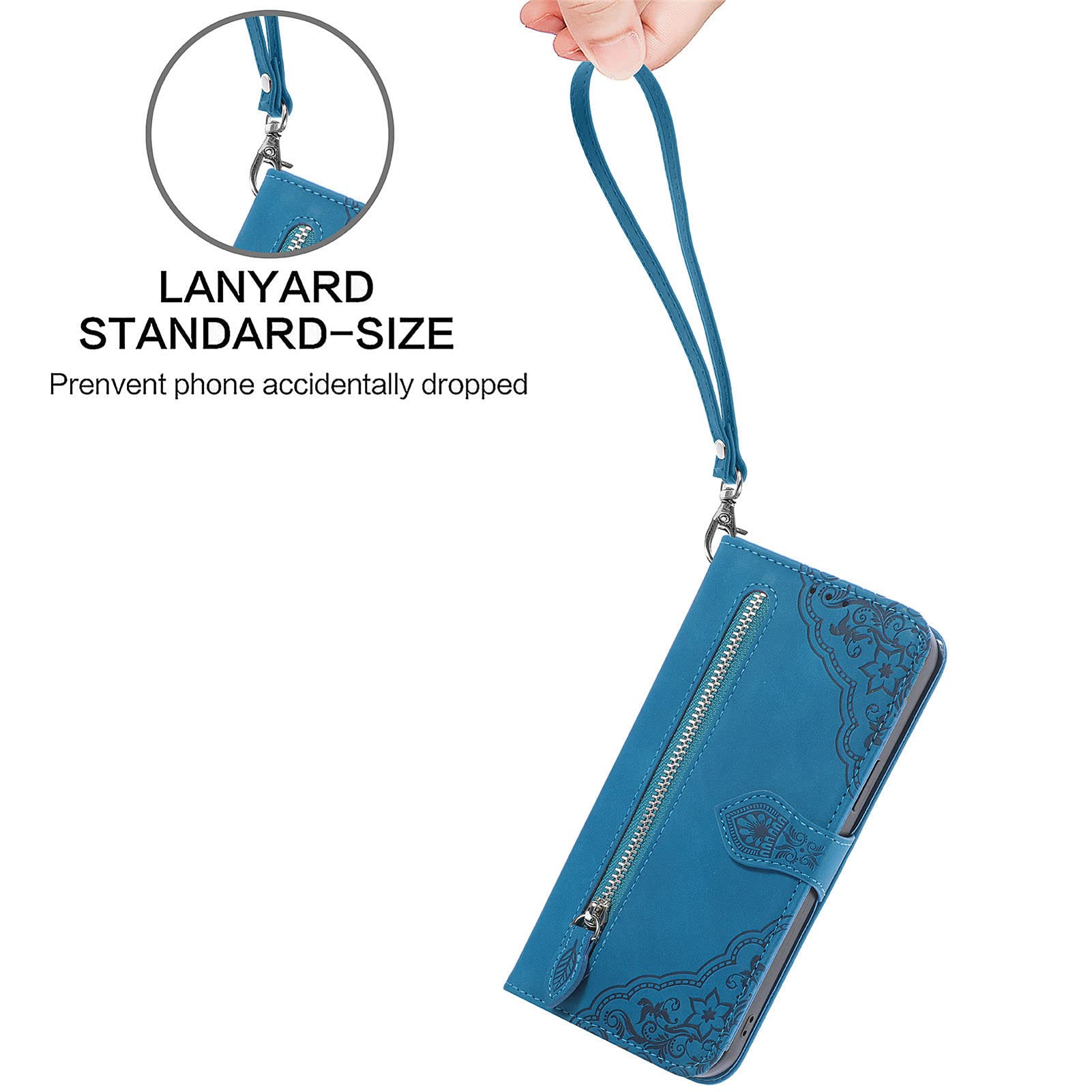 CASBST Custodia Portafoglio In Pelle Per Google Pixel 8A: Confezione Pieghevole Con Slot Carte E Supporto Magnetico, Protezione RFID, Lilla Chiaro