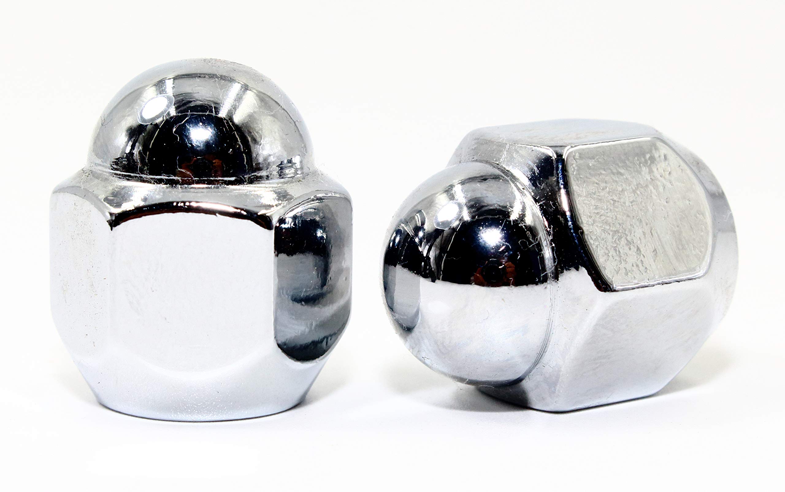 ゆっこ✕4 Set of 20 Veritek 12x1.25mm 3/4 Hex 0.95 Inch Chrome OEM