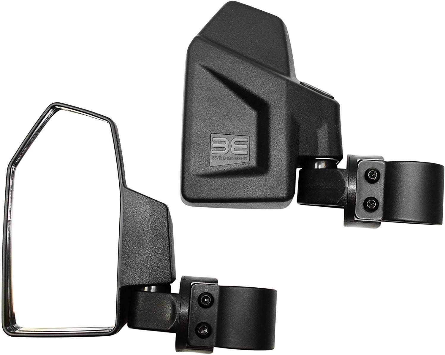 Amazon.com: Bevel Engineering UTV Rear View Side Mirror Kit (2 Pack ...