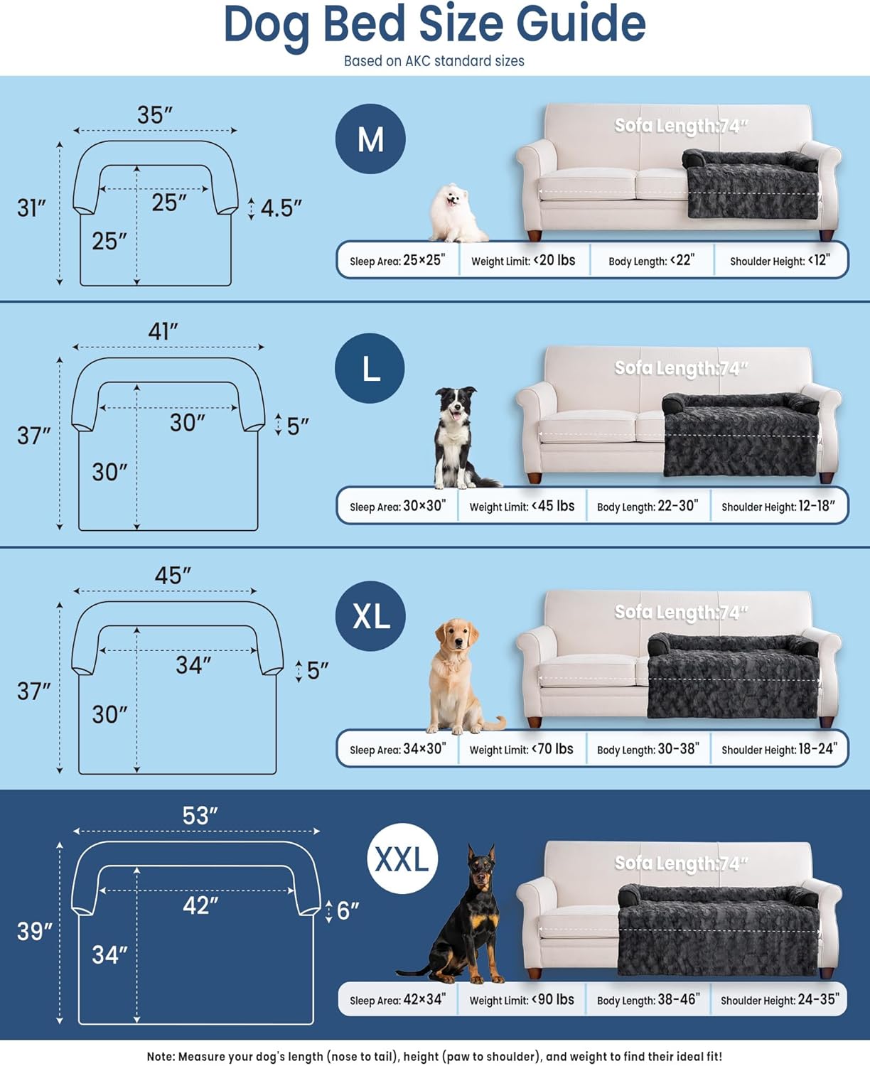 Calming Dog Beds, Extra Large Fluffy Plush Dog Mat for Furniture Protector with Removable Washable Cover for Large Medium Small Dogs and Cats,53 x 39 inch