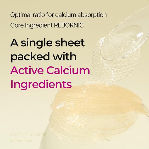 Dr.Melaxin Calcium Volume Under Eye Patches for Puffy Eyes & Dark Circles, Hydrogel Eye Mask for Wrinkles, Fine Lines & Sagging Skin, Firming Collagen Eye Patch, Korean Skin Care (60 Count)