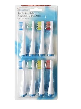 Pursonic 8 Pack Replacement Brush Heads, Replacement Brush Heads for Models S430,S400,S450,S400,S625