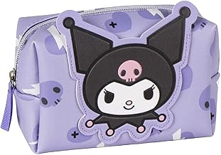 Kuromi - Girls Toiletry Bag with Zip Closure - Kuromi Purple Cosmetic Case - Children's Makeup Bag - Gift Idea for Girl
