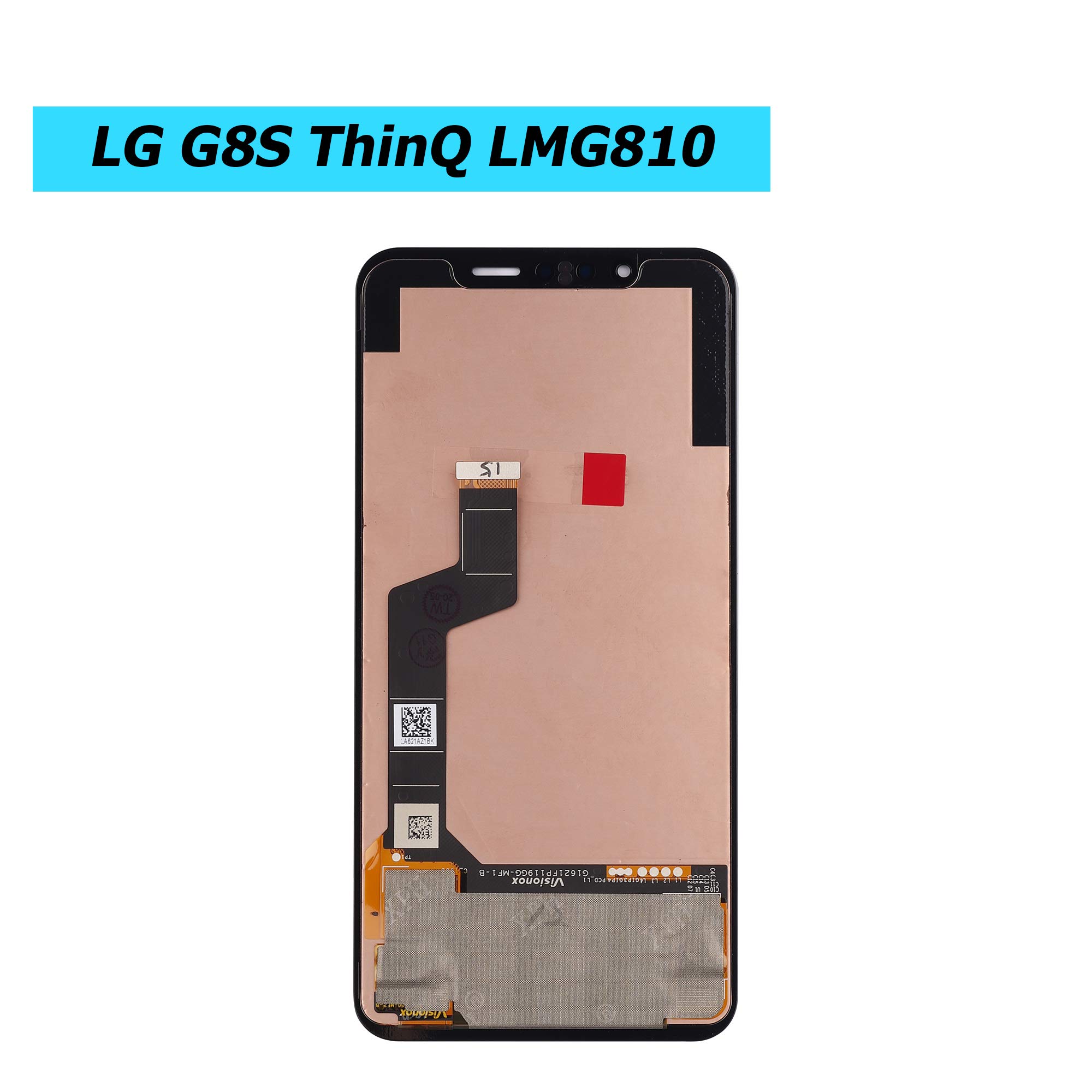 Écran Complet + Tactile LG G8s (LMG810EAW) - Amoled Noir - Neuf