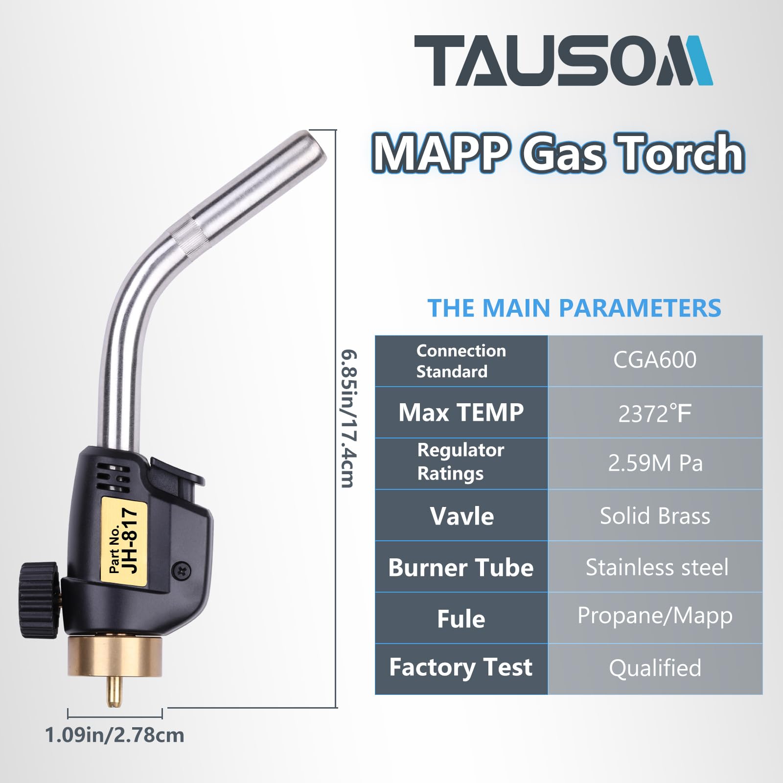 Propane Torch Head - Trigger Start & Adjustable Heat -7