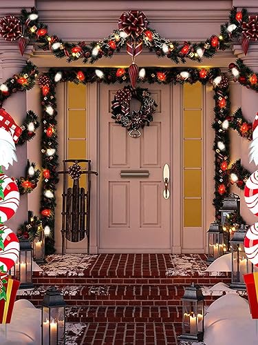 Miniatura 54 de Luces de Navidad vintage C9, 25 pies con 26 bombillas transparentes, cadena de luces conectables colgantes para patio, jardín, vacaciones, C9