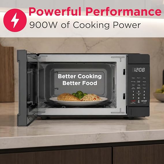 FRIGIDAIRE .9 Cubic Foot Microwave Oven (900 Watts) - Over The Range Kitchen Microwave | Easy Express Cooking, Large LED Display, Child Lock, More