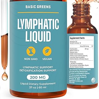 Lymphatic Support Liquid – Natural Immune Booster for Lymphatic Drainage, Fluid Balance, and Daily Cleanse, Easy - Absorb Liquid Formula for Wellness Support, 2 Fl Oz
