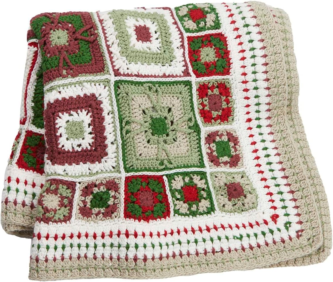 Herrschners Merry Mistletoe Afghan Crochet Kit
