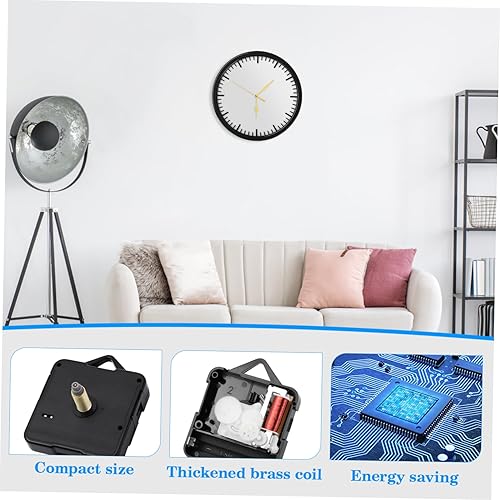 Miniatura 9 de DOITOOL Movimiento de reloj de cuarzo, movimiento silencioso de reloj de barrido, funciona con pilas, mecanismo de reloj de repuesto para