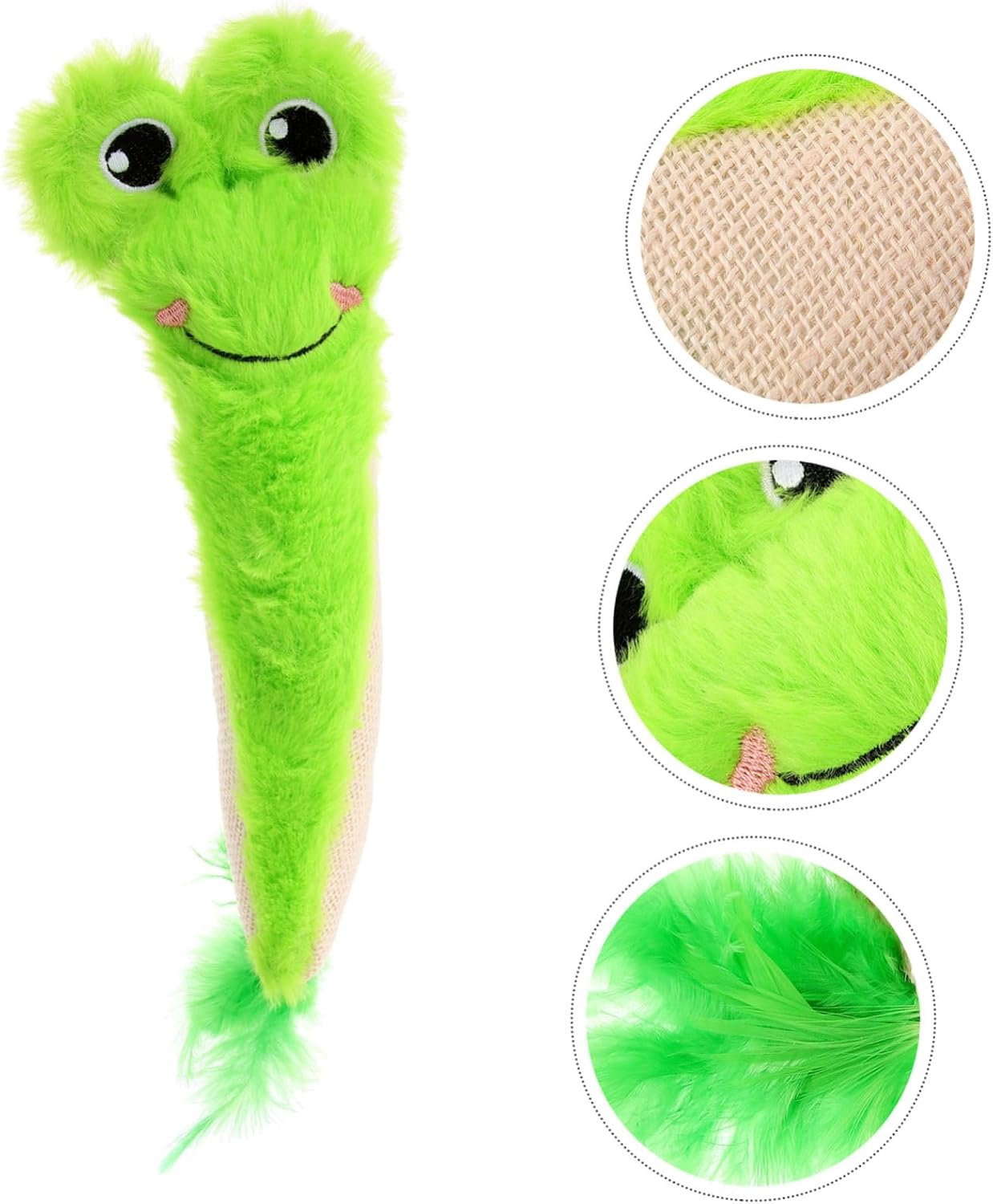 Hemoton Catnip Stuffed Molar Toy with Crinkle Paper for Indoor Cats Soft Plush Chewing Toy Cartoon for Health and Playtime Fun