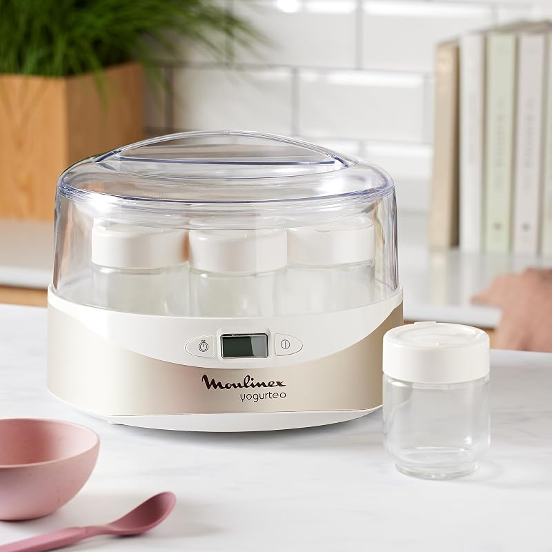 Moulinex Yogurteo joghurtkészítő 7 edénnyel champagne