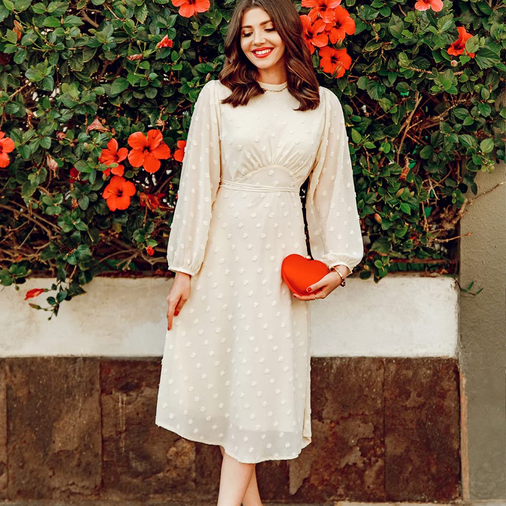 Womens Cotton Candy White Cream Sheer 3d Flower Maxi Prom