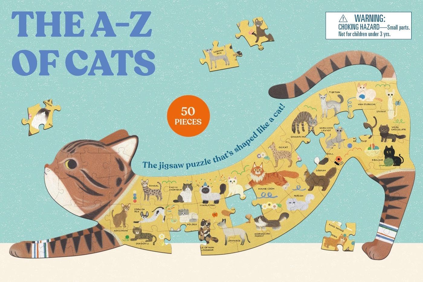 Amazon.com: Laurence King The A to Z of Cats 50 Piece Puzzle