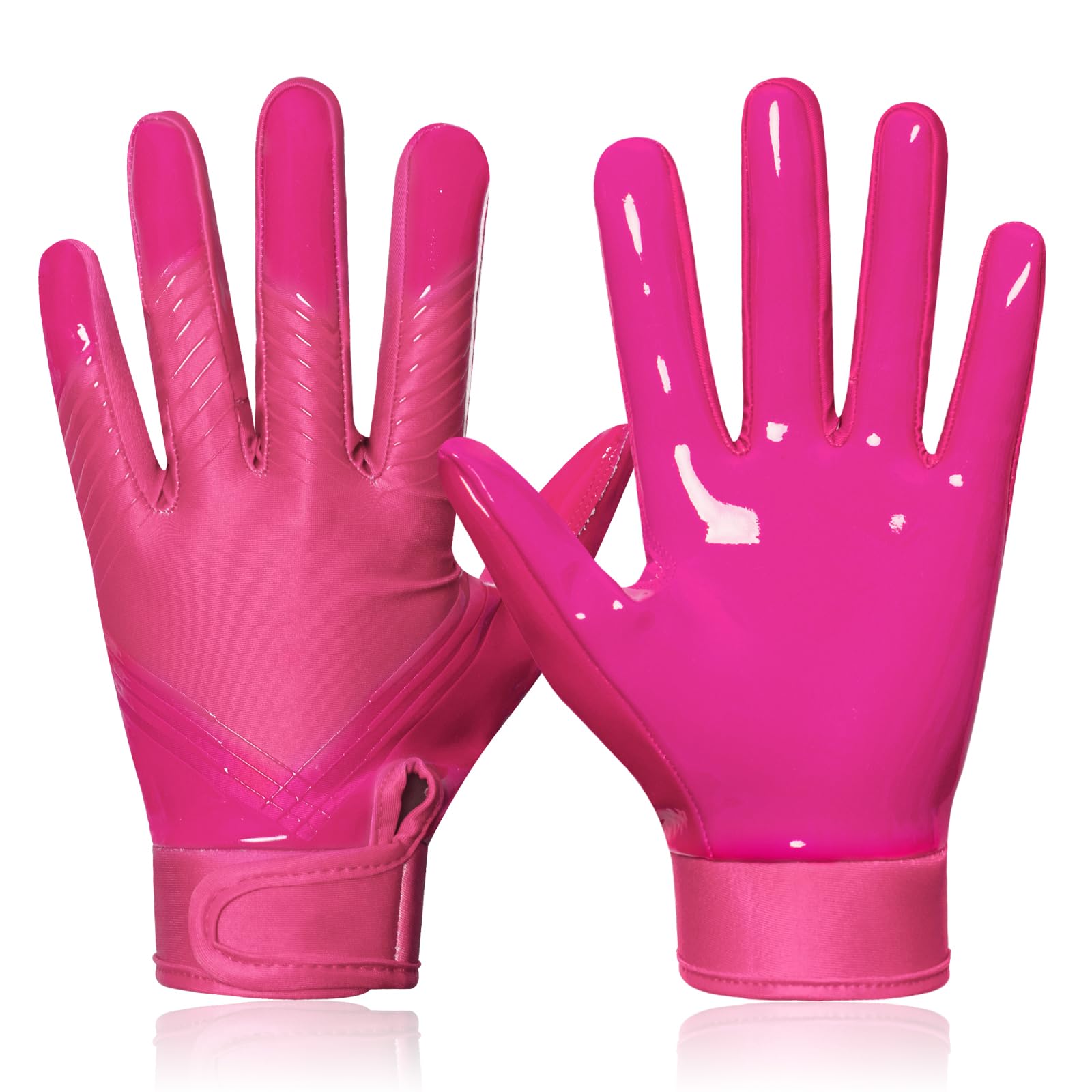 RIGWARL Football Gloves Adult Men, Youth Kids Football Gloves with Super Sticky Grip, Receiver Glove Best Gift for Adult Youth Kids Boys 8-12
