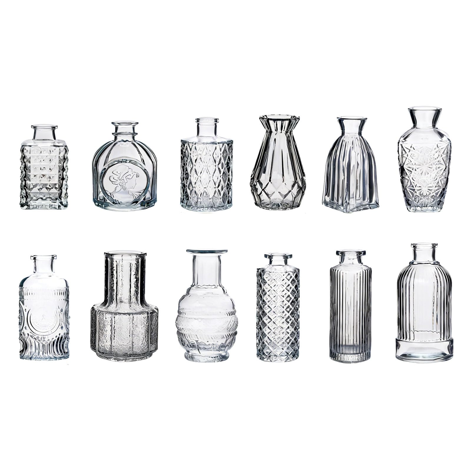 Vases en verre pour centres de table afin de reussir une deco de fete rustique