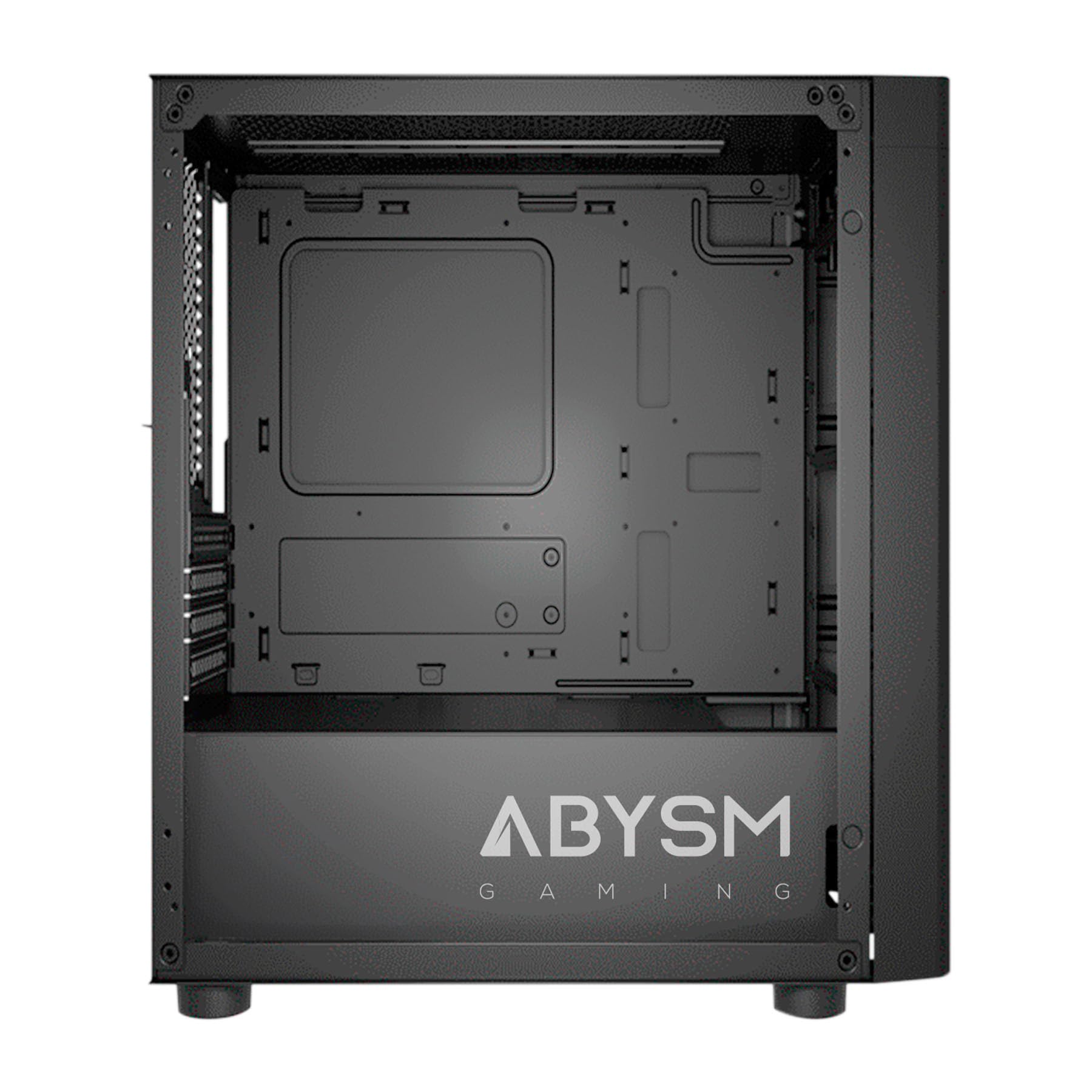 Abysm Gaming Caja PC Gamer Danube INVA MX202 Negra, con Tres Ventiladores ARGB y Compatible con Placas Base Micro ATX e ITX y Tarjetas Gráficas de hasta 330 mm
