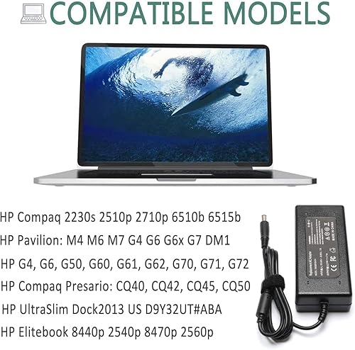 Miniatura 8 de Adaptador de 19 V para estación de acoplamiento HP UltraSlim Fuente de cable de alimentación 2013 US D9Y32AA#ABA D9Y32UT#ABA D9Y19AV D9Y19AV-ABA