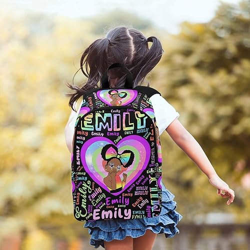 Miniatura 5 de Mochila personalizada para niños, jugador de fútbol americano, bandera americana, con nombre personalizado, mochila para estudiante, Color 23,