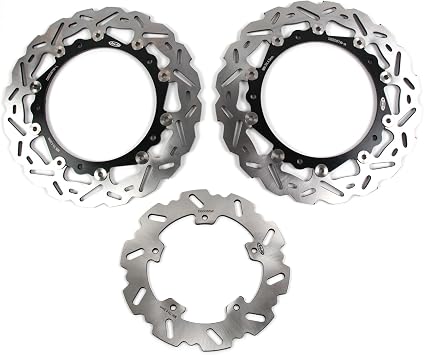 Arashi Front Rear Brake Discs Rotors for BMW S1000RR 2009-2018, S1000R 2014-2017 NAKED 2014-2018, Motorcycle Replacement Accessories Black