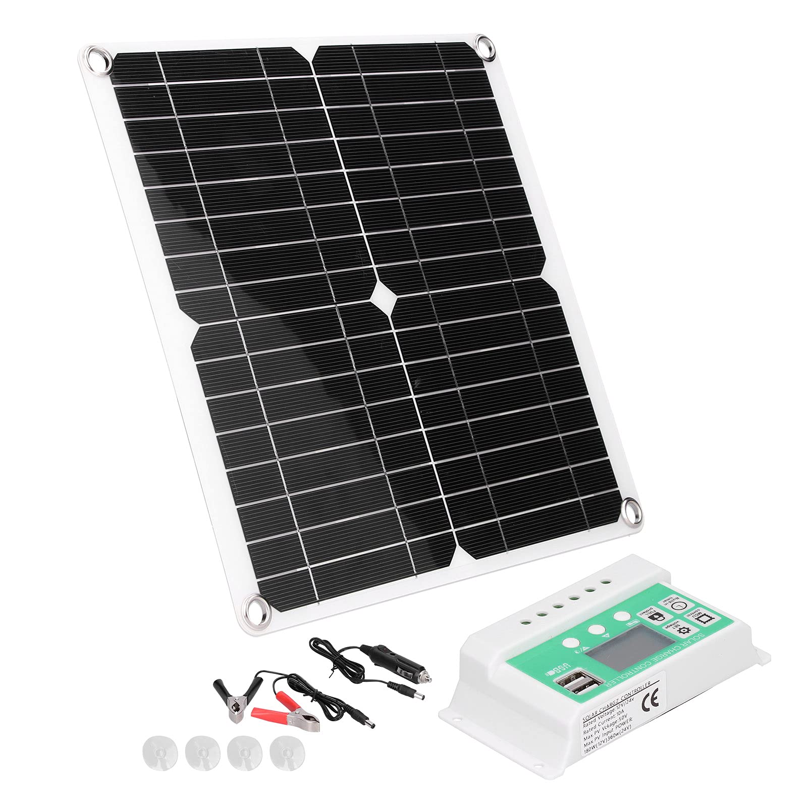 Pannello solare flessibile in silicio monocristallino da 40 W 18 V con regolatore di carica solare 10 A per esterni