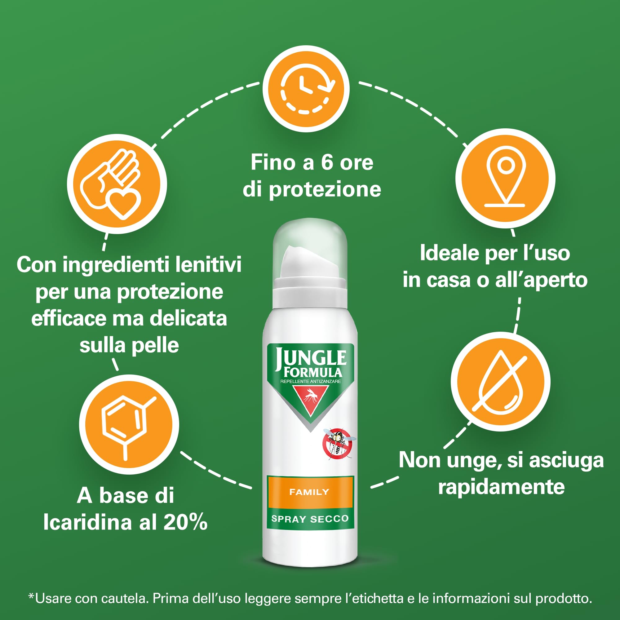 Jungle Formula Family Repellente per zanzare Spray secco 125 ml