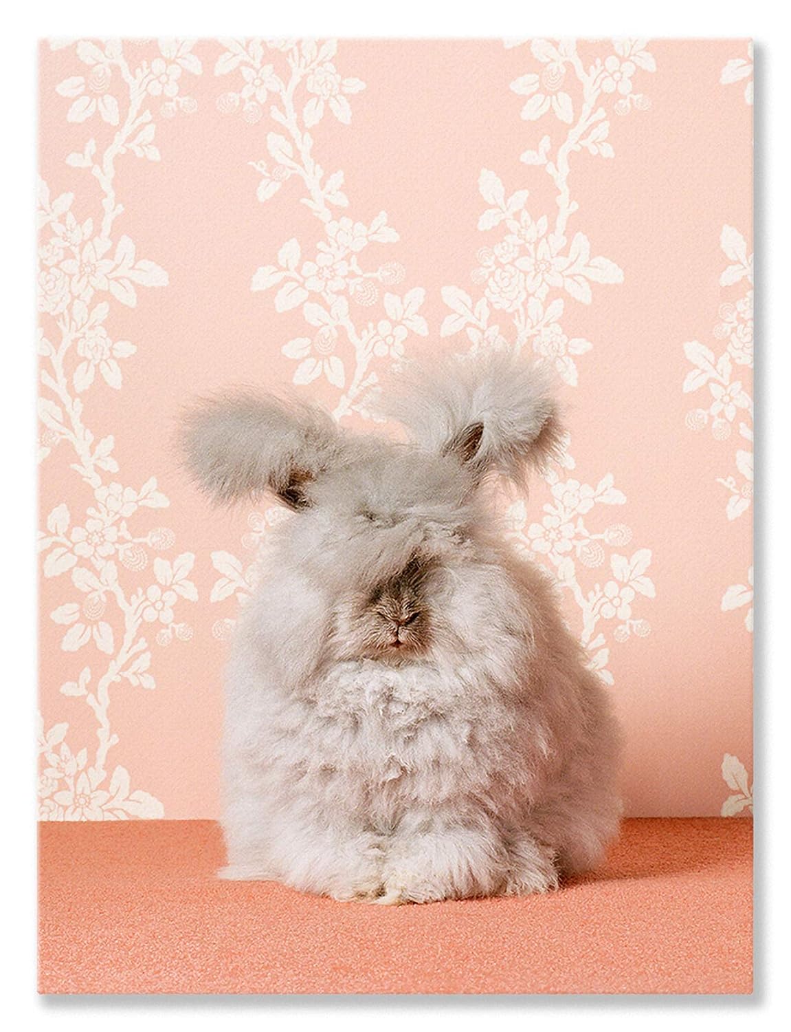 GreenBox Art + Culture NB42662 Bunny on Pink Canvas Wall Art by ...