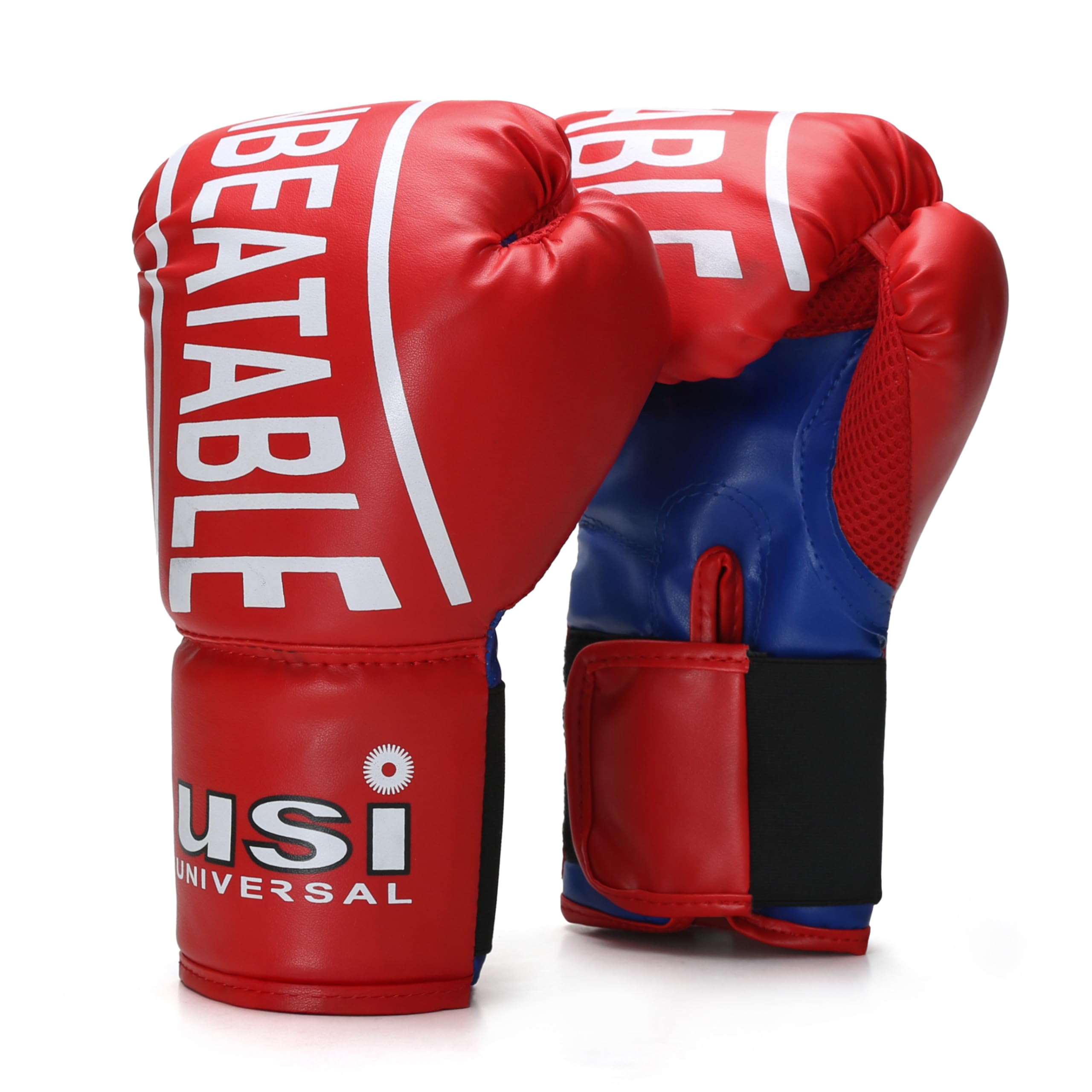 USI UNIVERSAL Boxing Gloves, 612NV Red Novice Boxing Gloves, Vinyl Construction, Lightweight Padding, Ventilated Upper Palm And Thumb, Elasticated Hook & Loop Tab Closure (Size S/M)-picture-29