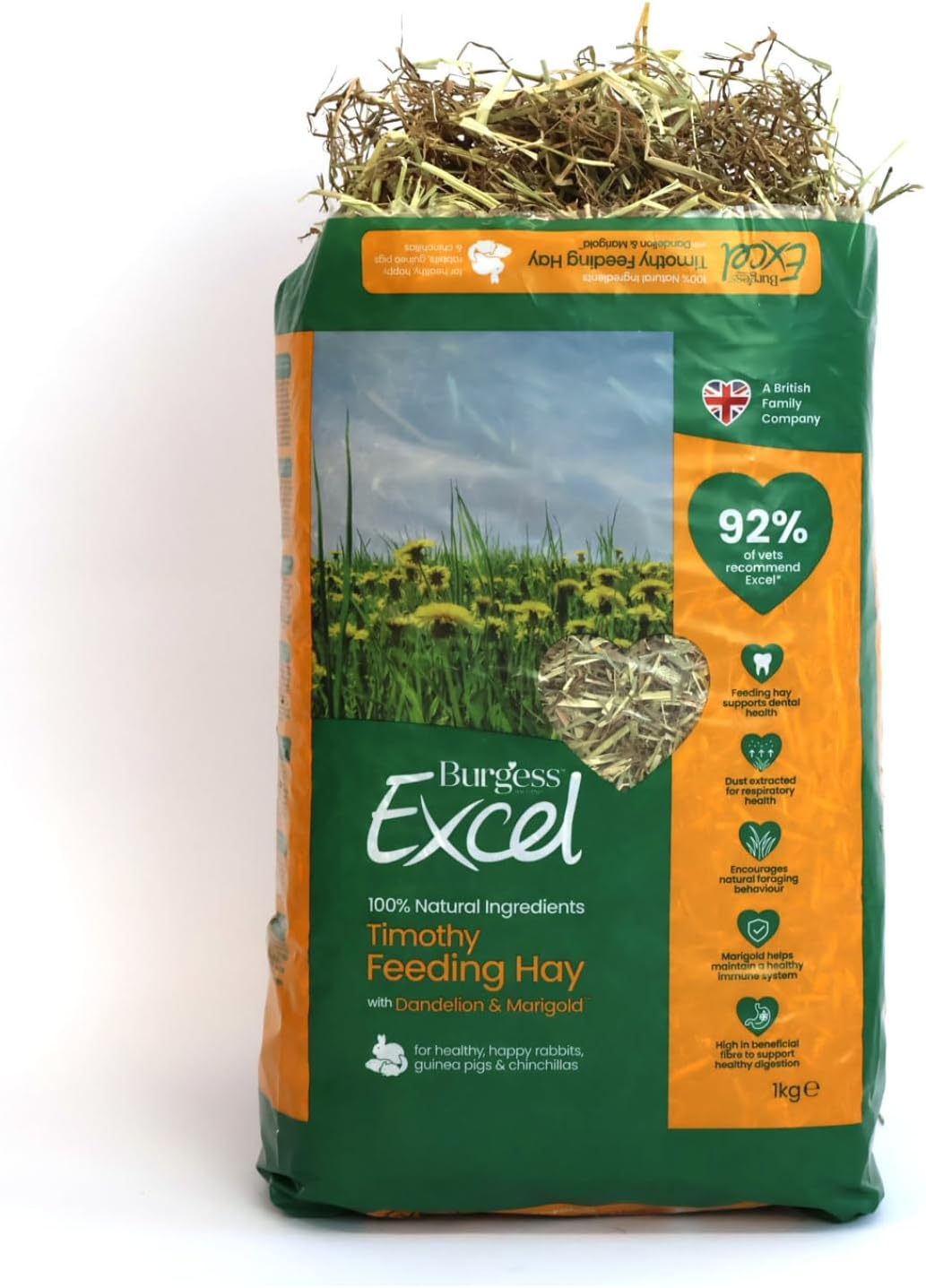 Burgess Excel Feeding Hay Dandelion & Marigold -1kg