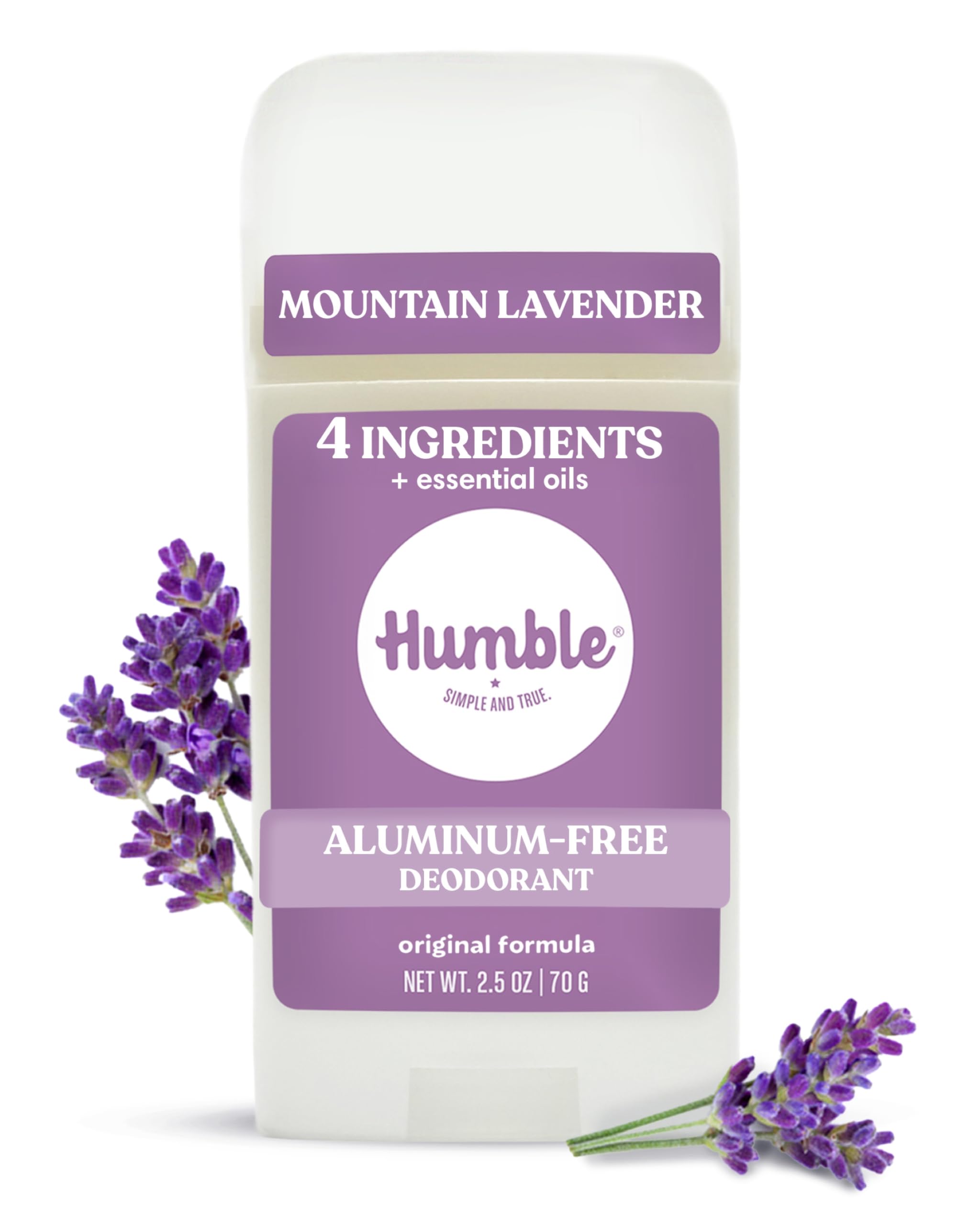 Lavender, 1-Pack: Humble All Natural Deodorant, Aluminum And Paraben Free, Cruelty Free Menâ€™S And Womenâ€™S Deodorant, Essential Lavender, 1-Pack-image-28