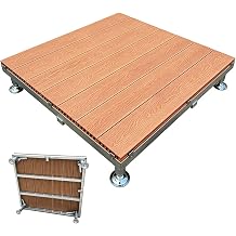 Prefab Outdoor Modular Deck Kit, Raised Composite Patio Flooring Platforms