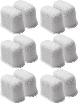 12 Pack Water Filter Inserts for Ninja Luxe Cafe Accessories | Activated Carbon Coffee Filter Compatible with Ninja Luxe Café Premier Espresso Machine ES701UK ES601UK