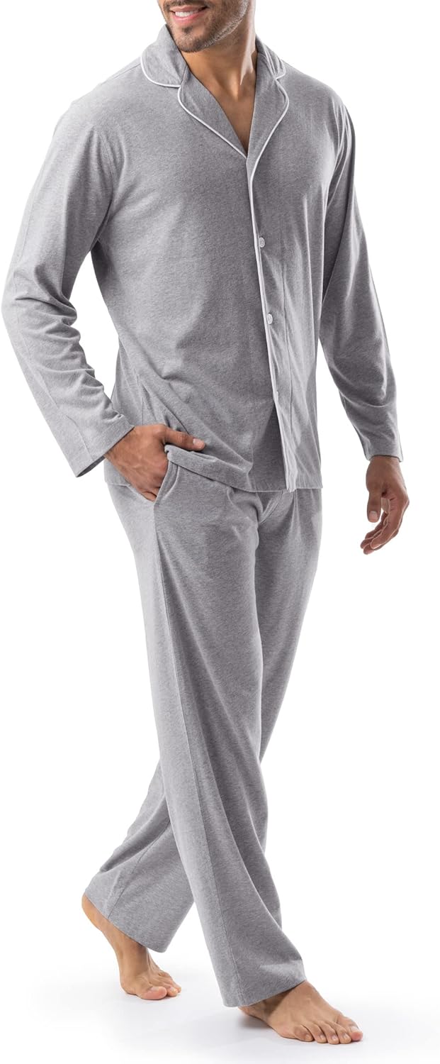 IZOD mens Sueded Jersey Knit Pajama Set - Image 6