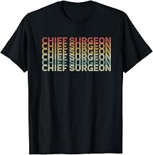 Retro 70s Chief Surgeon Job Title T-Shirt