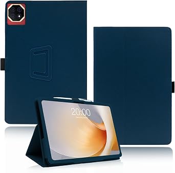 Case for Teclast T65 Plus Tablet 13.4 Inch, yystao PU leather Protective Cover Compatible with Teclast T65 Plus 13.4 Inch - Hand-strap design, Skin-textured full wrap design, Blue