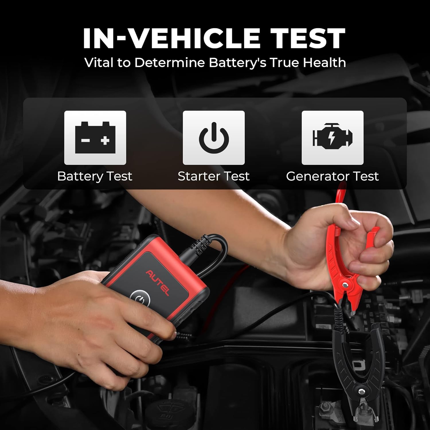 Autel MaxiBAS BT506 Auto Adaptive Conductance Battery Tester Free Mobile APP for iOS&Android Test Battery's Cold Cranking Ability and Reserve Capacity Cloud-Base Service Support All Battery Types