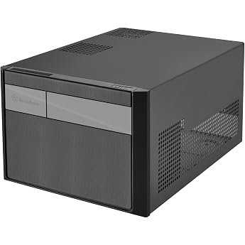 SilverStone SST-SG11B SUGO Series Cube PC Case for Micro ATX Black