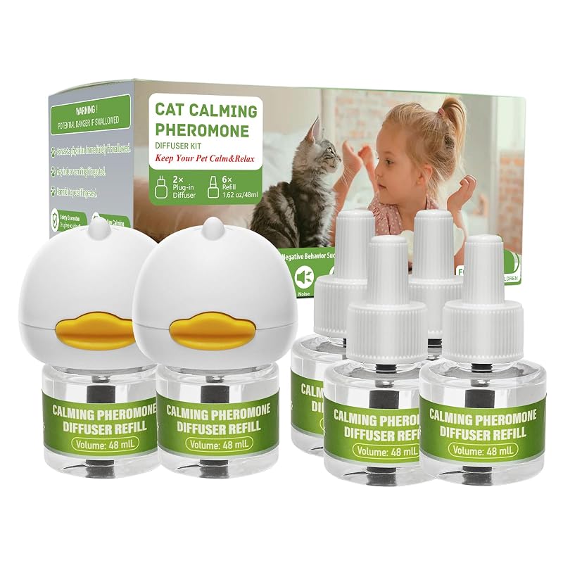 Difusor para Gatos Flovintrek com Refis e Aplicação na Rotina Comportamental MZJY-2D-6R — 2 Difusores e 6 Refis