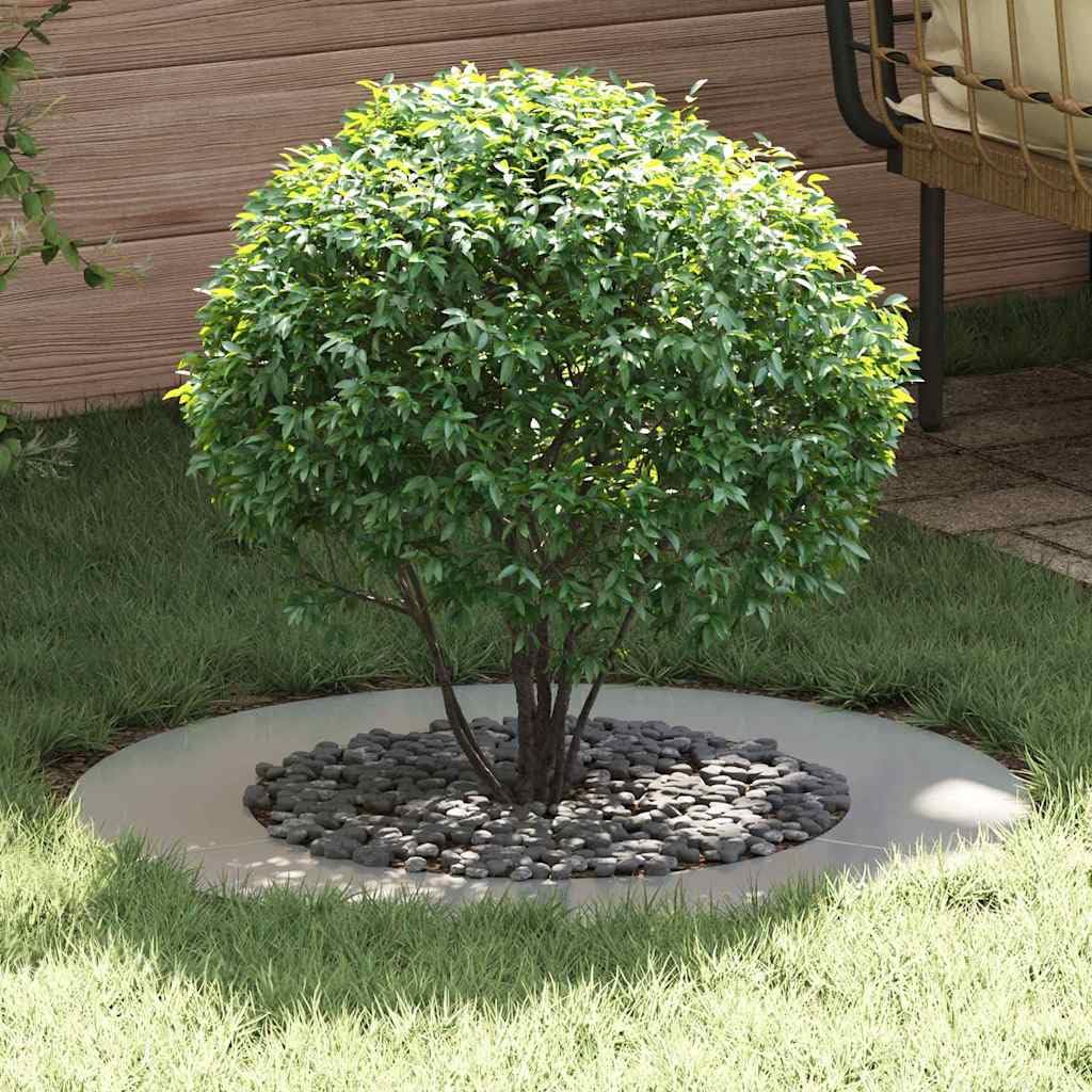 Anillo para árbol de 80 a 80 cm, acero galvanizado, protección UV, para balcón, jardín, terraza, interior y exterior