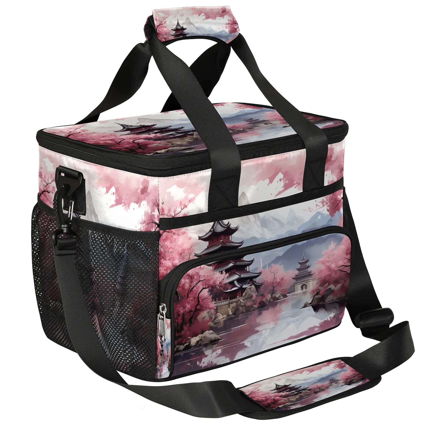 Lunch Box for Men Heavy Duty Insulated Lunch Bag for Women Chinese Style Scenery Lunchbox for Adults Lunch