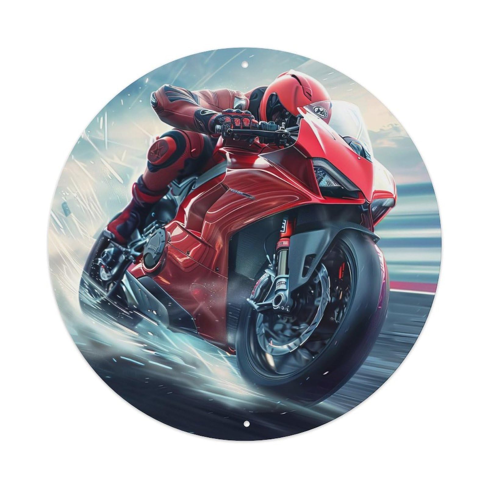 Extreme Motocross Sports Racetrack Motorcycle Vintage Metal Tin Sign Plaque