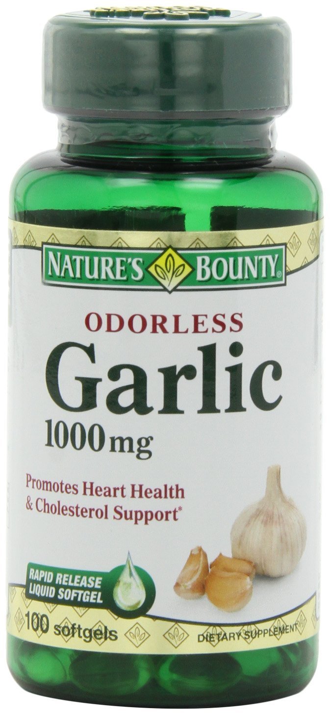 Garlic Extract 1000 mg, 100 Rapid Release Softgels (Pack of 6)