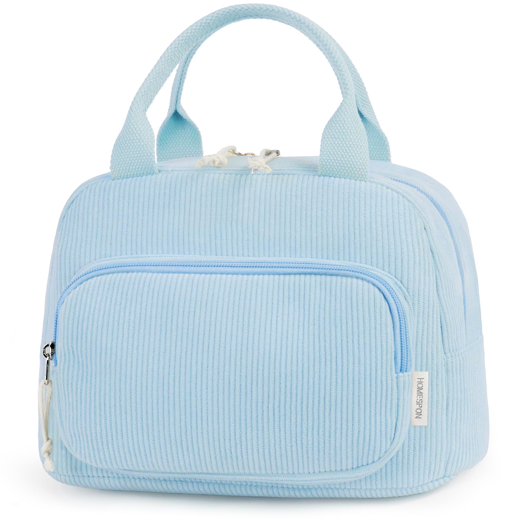 HOMESPON Insulated Lunch Bag for Women Men Adult Cute Corduroy Cool Bag Lunch Box Container Large Capacity Lunch Tote for Work School or Picnic