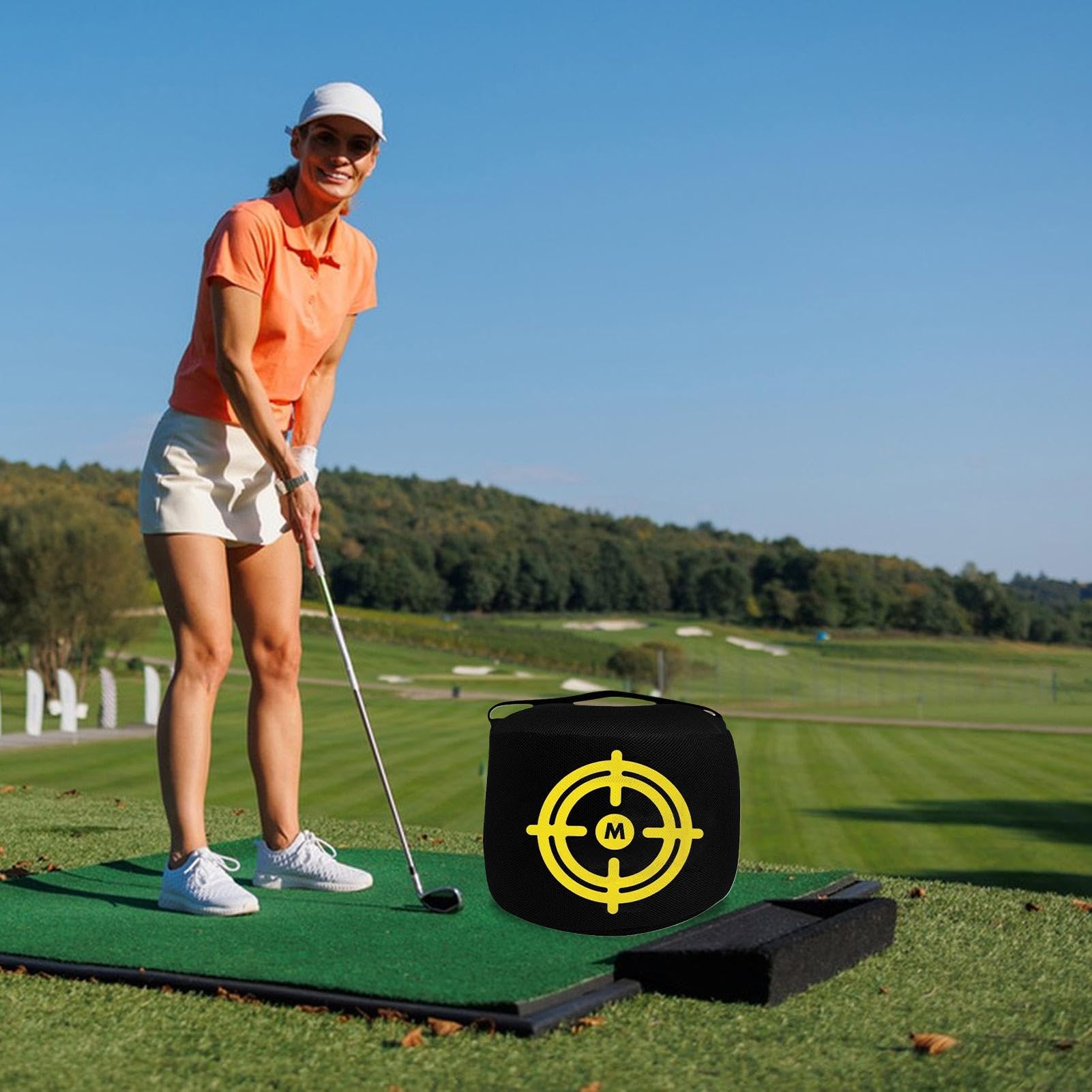 Bolsa Entrenadora de Swing de Golf Herramienta De Silenciosa para Apuntar | Saco De Golpeo Para Palos De Golf Para Golfistas, Jugadores, Aficionados, Hombres,